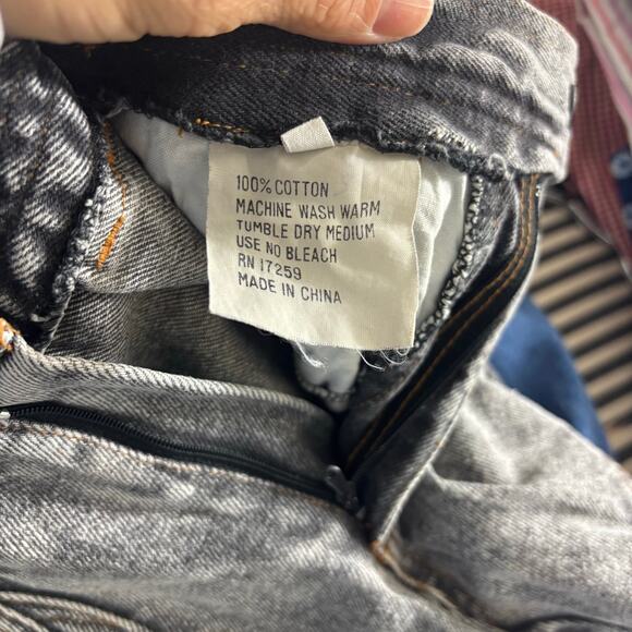 90's vintage cargo jeans boys 2T charcoal gray/black - Picture 5 of 7